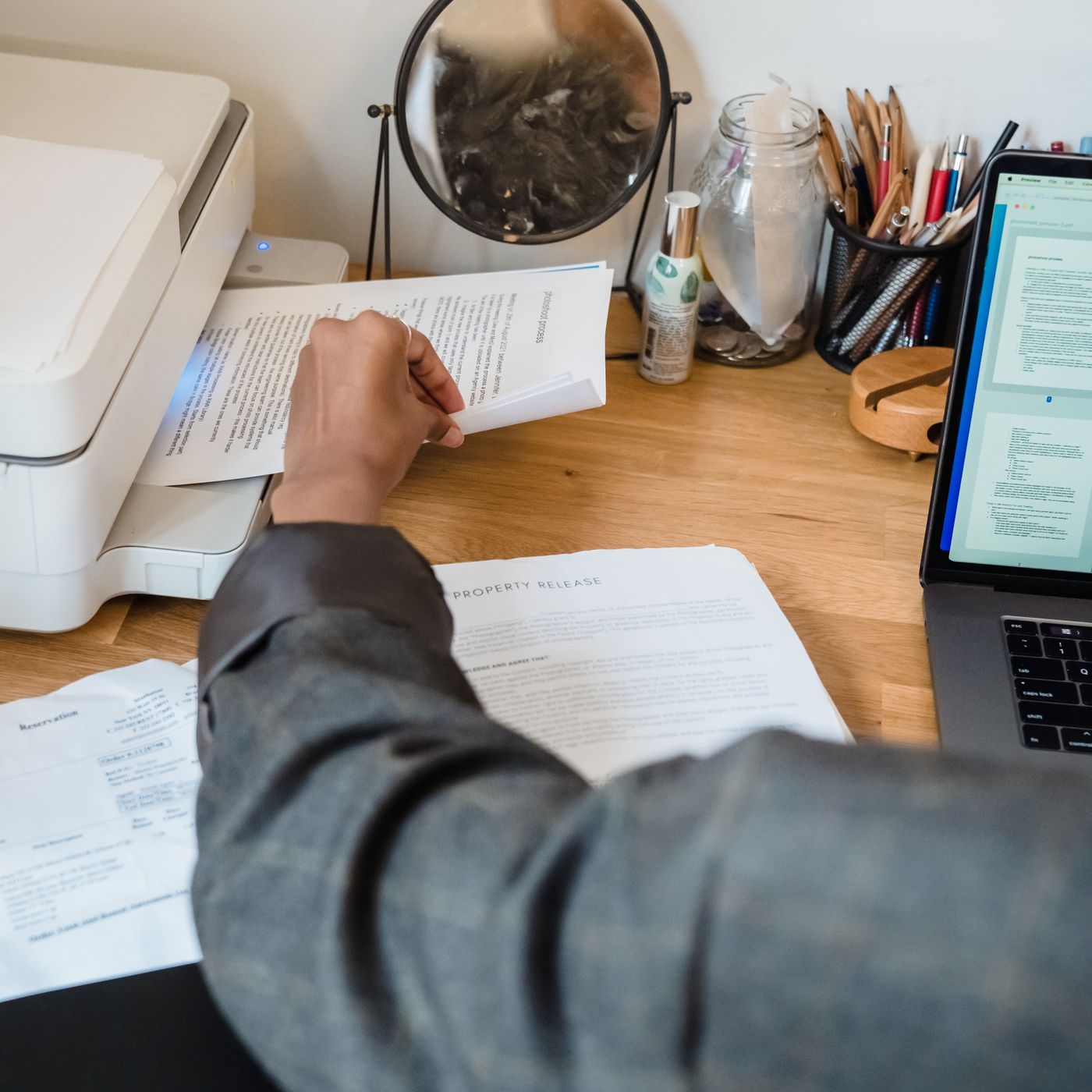 Brother LC3033 Compatible Super High-Yield Ink Cartridge — in use on a home office printer